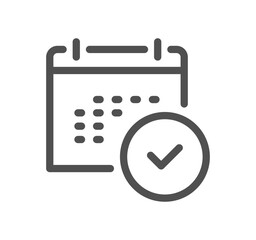 Smart goal setting related icon outline and linear vector.
