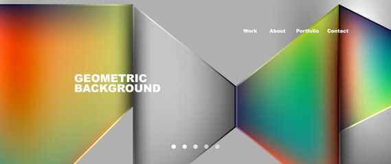 Gradient triangle geometric minimal wallpaper