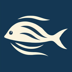 Creative template Fish Logo vector illustration modern design for company or restaurant