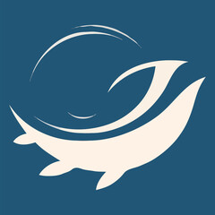 Creative template Fish Logo vector illustration modern design for company or restaurant