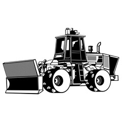 Naklejka premium Landfill Compactor