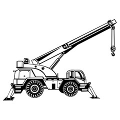 Naklejka premium Taxi Crane