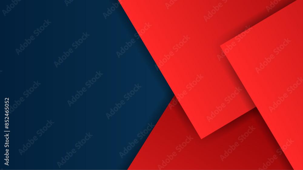 Aufkleber gradient shapes on dark background. navy and red abstract design template