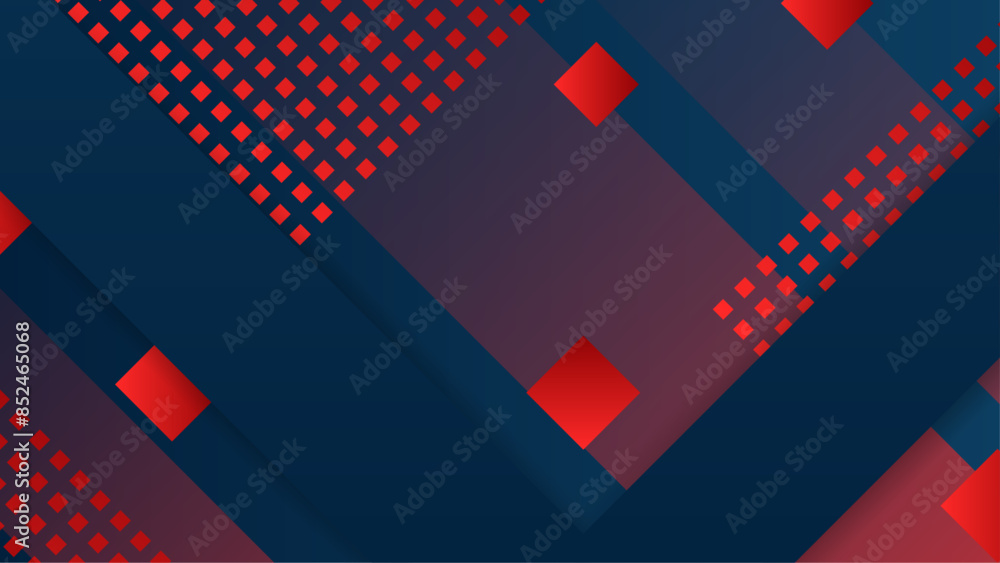 Aufkleber gradient shapes on dark background. navy and red abstract design template