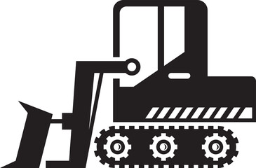 Bulldozer Glyph Icon
