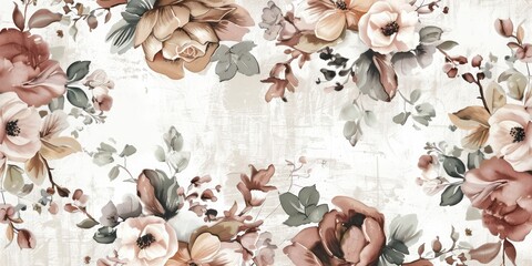 wall with a background of paper flowers handmade craft creative abstraction