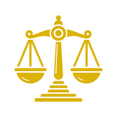 Scales of justice flat icon