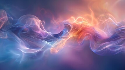 Obraz premium Detailed Shot of Vibrant Abstract Curves