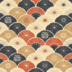 Repeating floral pattern for wallpaper or fabric design, wrapping