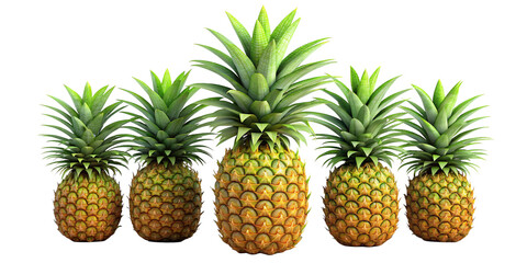 pineapple on a white background