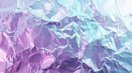Obraz premium Abstract trendy holographic background. Real texture in pale violet, pink and mint colors with scratches and irregularities.view realistic daylight