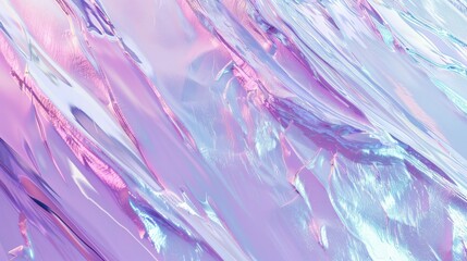 Abstract trendy holographic background. Real texture in pale violet, pink and mint colors with scratches and irregularities.view realistic daylight
