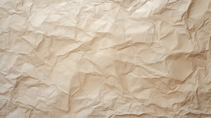 Fototapeta premium Photograph of a close-up of crumpled paper texture cardboard background with a grunge, old paper surface texture