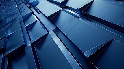 Obraz premium Crisp background with sharp, angular tech lines forming geometric shapes, sleek and futuristic.