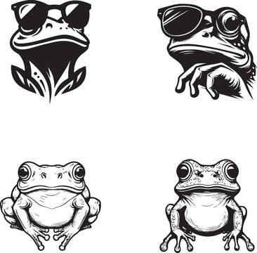 froge vector silleute icon