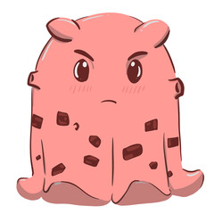 Squid in the deep sea