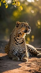 Obraz premium leopard in the tree