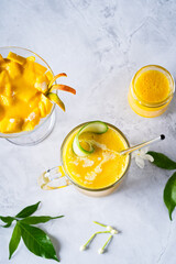 Mocktail drink on a table