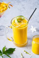 Mocktail drink on a table