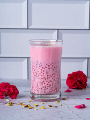Mocktail drink on a table
