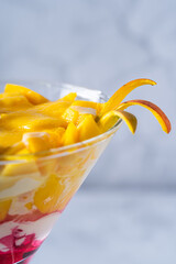 Mocktail drink on a table