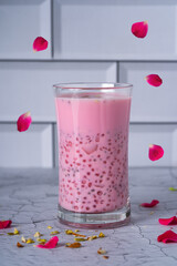 Mocktail drink on a table