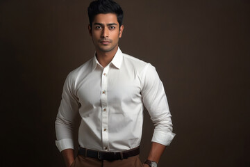 Obraz premium Young indian man in formal shirt