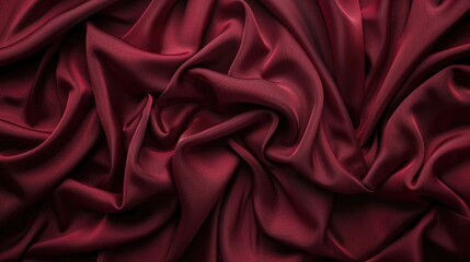 Obraz premium Crimson cotton backdrop materials sourced from nature for fabric Stylish dark red fabric design idea