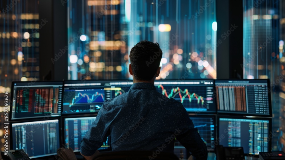 Poster the trader at work