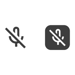 mic off icon no microphone icon mic off symbol . voice mute icon 