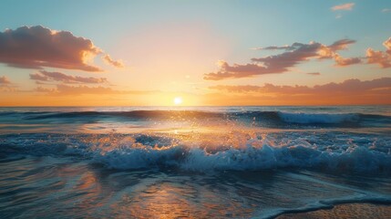Fototapeta premium Sunrise over the ocean