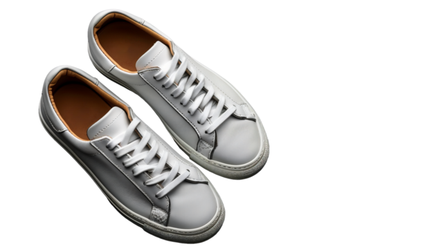 白いカジュアルなスニーカー、PNG