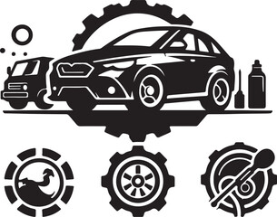 car icon Silhouette Art Illustrator