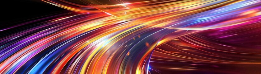 Obraz premium Striking abstract background displaying vibrant light streaks.