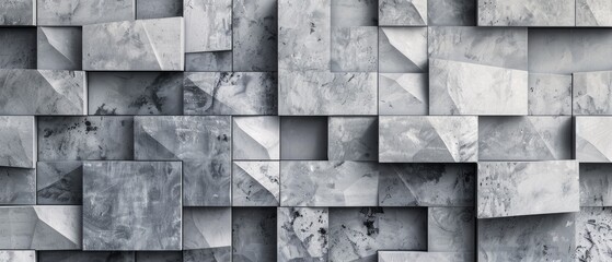Abstract Geometric Stone Wall Texture, Architectural pattern, Luxury Background, Minimal, 3D, Abstract Art of polished Natural Stone