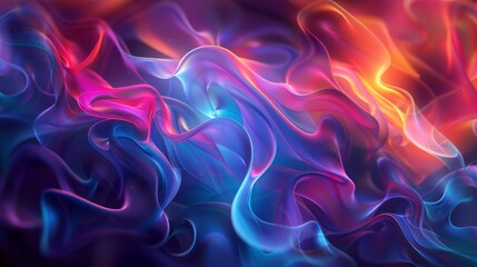 Obraz premium Luminous abstract backdrop with blurred vibrant and ethereal hues.