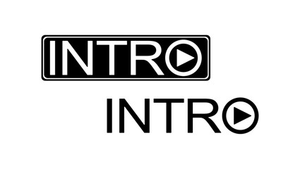 intro video,  black isolated silhouette