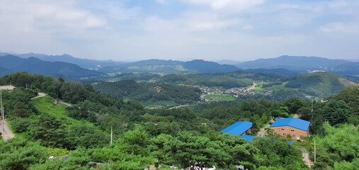 view of the mountains