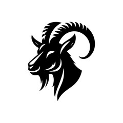 goat head silhouette vector png