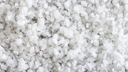 top view on sea salt background for overlay