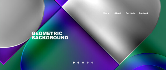 Geometric abstract glassmorphism with circles and squares. Vector Illustration For Wallpaper, Banner, Background, Card, Book Illustration, landing page