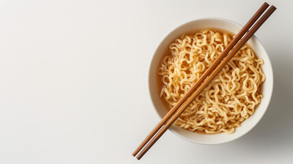 instant noodles top view