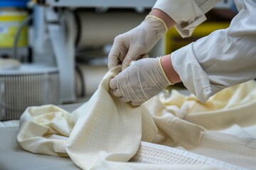 Professional Dry Cleaning Process with Precision and Care for Delicate Fabrics