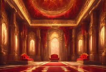A view of the inside of a fantasy Royal Palace
