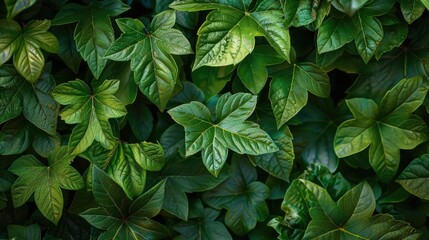 Background of green foliage