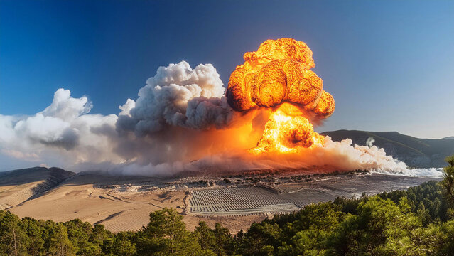 The explosion was so powerful that it could be felt miles away.
