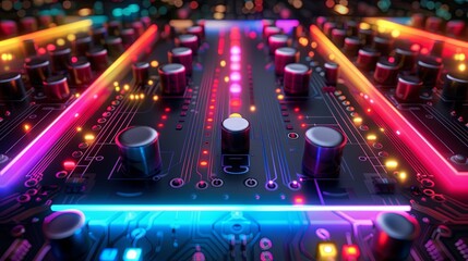 an abstract hardware board
