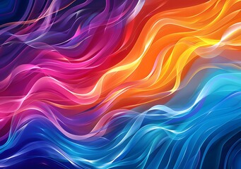 Obraz premium Colorful Abstract Waves Background