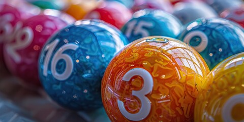 Colorful Bingo Balls