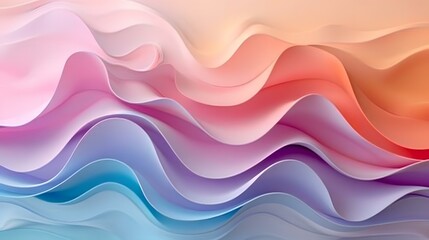 Fototapeta premium pastel color abstract waves